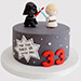 Designer Star Wars Black Forest Cake
