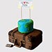 Designer Travel The World Vanilla Cake