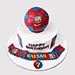 FC Barcelona Theme Vanilla Cake