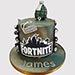 Fortnite Fondant Grenade Vanilla Cake