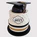 Graduation Hat Vanilla Cake