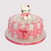 Hello Kitty Fondant Black Forest Cake