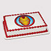 Iron Man Logo Black Forest Photo Cake