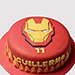 Iron Man Logo Butterscotch Cake