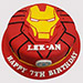Iron Man Special Logo Butterscotch Cake