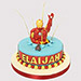 Iron Man Surprise Vanilla Cake