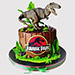 Jurassic Park Designer Butterscotch Cake