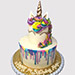 Layered Colourful Unicorn Truffle Cake