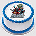 Marvel Avengers Round Vanilla Photo Cake