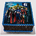Marvel Avengers Vanilla Photo Cake