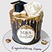 MBA Graduation Truffle Cake