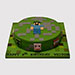 Minecraft Steve Fondant Vanilla Cake