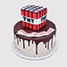 Minecraft TNT Birthday Black Forest Cake