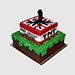 Minecraft TNT Black Forest Cake