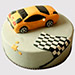 Orange Race Car Black Forest Cake