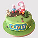 Peppa Pig and Friends Fondant Vanilla Cake