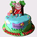 Peppa Pig Themed Fodant Black Forest Cake