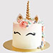 Pretty Unicorn Themed Truffle Cake
