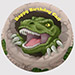 Round Dinosaur Butterscotch Cake