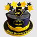 Starry Batman Butterscotch Cake