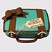 Suitcase Farewell Vanilla Cake