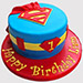 Superman Butterscotch Cake