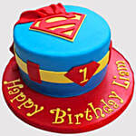 Superman Vanilla Cake