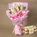 Passionate Oriental Pink Lilies with Ferrero Rocher
