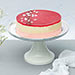 Raspberry Lychee Rose Cake With Beautiful Jade Plant