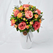 Exotic Mixed Flowers Ceramic Vase Arrangement