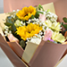 Premium Mixed Flowers Bouquet With Cake