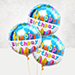 Berries Tart Cake With Birthday Balloons