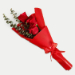 Irresistible Tiramisu Cake With Red Roses Bouquet