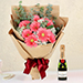 Gracious Gerberas Bouquet With Moet Champagne