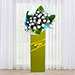 Blessed Soul Condolence Mixed Flowers Green Stand