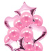 Heart N Star Shaped Pink Balloons