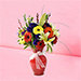 Vibrant Mixed Flowers Vase