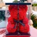 Artificial Roses Red Teddy Bear With I Love You Table Top For Valentines