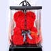Artificial Roses Red Teddy Bear With Mini Mousse Cake For Valentines