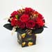 Golden Moments Valentines Flowers With I Love You Table Top