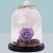 Purple Forever Rose In Glass Dome Valentines Day