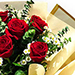 Designer Red Roses Bunch With Ferrero Rocher