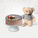 Rich Chocolate Cake With Teddy Bear