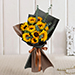 Charismatic Sunflowers Beautifully Tied Bouquet