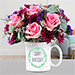Lovely Mixed Flowers In Birthday Mug