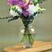 Lovely Mixed Flowers Oval Shaped Vase