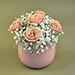 Roses & Baby Breath Designer Vase