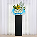 Peaceful Condolence Mixed Flowers Black Stand
