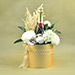 Mixed Flowers & Champagne Golden Box
