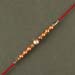 Sneh Rose Gold Pearl And Beads Rakhi With Lindt Premium Chocolates